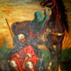 Arab saddling a horse - Eugene Delacroix